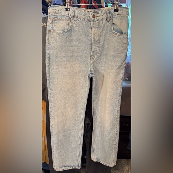 NWOT Free People We the Free Zane Relaxed Slim Straight Jeans - Aegean Blue - 29 - Picture 7 of 10